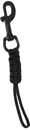 Changor Tauch Lanyard, Tauch Anti Verlust Gurt, praktisch mit Edelstahl Clip für BCD Ausrüstung(Schwarz)