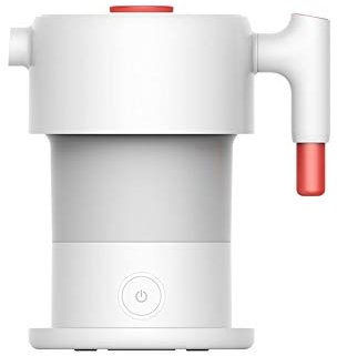-123 Bollitore elettrico portatile portatile da 0,6 litri Bollitore elettrico pieghevole per acqua Bollitore di protezione con spegnimento automatico vision