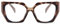AOOLIA Katzenauge Lesebrille für Damen, Modisch Brillengestelle Damen Blaulichtfilter Brille lesebrillen TR 90 UV Schutzbrille(Braun, 3, Dioptrien)