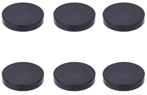 SUPERFINDINGS 6Pcs Blender Replacement Cap Plastic Blender Milk Juicer Mixer Accessories Black Stay-Fresh Lid Replacement Cups for Juicer Blender Inner Diameter: 81.5mm