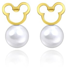 GILIEYER Maus Ohrringe, Kleine Süße Ohrringe Gold Ohrringe mit Zirkonia Knorpel Ohrringe Maus Schmuck 925 Sterling Silber Maus Ohrstecker für Frauen (Stil6-Gold)