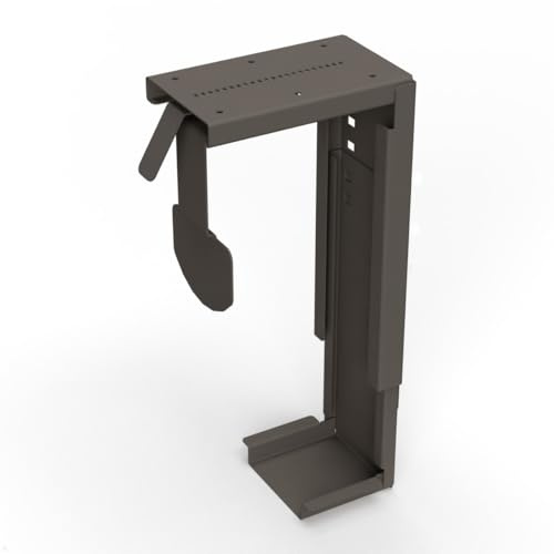 TecLines TPH001S PC Halterung Untertisch, Schwarz | 80-220 mm