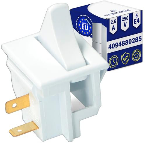 Interruttore Luce per Frigorifero con Codice Originale 4094880285 per Beko - MADE IN EU - Garanzia di 10 Anni - MONTERAL