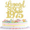 1 Stück Aufschrift Legend Since 1975 Tortenaufsatz 50 Kuchen Topper Glitter alles Gute zum 50. Geburtstag Kuchen Pick 50 Fabulous Tortendekorationen 50th Gold