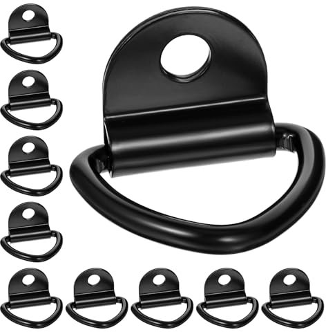 Lemecima 10 anelli a V in acciaio inox con carico di 400 kg, per fissaggio del carico in auto, kayak e rimorchi