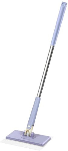 Bathroom Mop - Mop | Flash Speed Mop | Portable Flat Dust Mop with Rotating Heads | Lightweight Hardwood Floor Mop | Reusable Cleaning Mop Set for Wood, Hardwood, Laminate