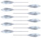 PRO FILSTAR Top Float Sbirolino Sinking Set Transparent 10 x 40g - Zargan & Forellen Angeln Zubehör - Meeresangeln - Spirolino Sinkend - Angelzubehör - Long Cast Fishing Sport Set - Gewichte Angelset