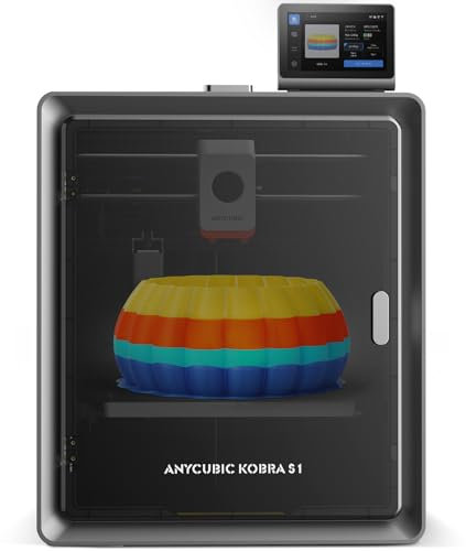 Anycubic Kobra S1 3D-Drucker, 600 mm/s Hochgeschwindigkeit, KI-Überwachung, Schnell Abnehmbares 320 °C Hotend, Optionaler Mehrfarbendruck über ACE Pro, CoreXY-Bauweise, Druckgröße 250 * 250 * 250 mm