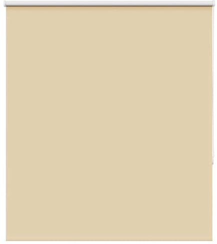 vidaXL Verdunkelungsrollo Beige 140x175 cm Stoffbreite 136,6 cm, Rollo, Klemmfix, Thermorollo, Verdunklungsrollo, Klemmrollo, Fensterrollo