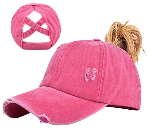 Enwokran Baseballkappe Herren Quirky Bizarre Stickerei Hüte Unisex Hip Hop Trucker Caps Verstellbare Netzrückseite UV-Schutz Sport Reisen Draußen Sonnenschutz Hüte Baseball Cap (Rosenrot)