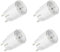 Shelly Plug S MTR Gen3 blanco, paquete de 4 unidades, enchufe inteligente certificado Matter con monitoreo de energía y pantalla LED multicolor, iOS Android App Control remoto, Google Home + Alexa