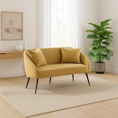 Dmora Sofa 2-Sitzer Javari 137x69x79h cm Braun