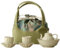 Juego de tetera de Gongfu antigua hecha a mano, 1 tetera, 2 tazas, 1 plato, 2 portavasos y bolsa de almacenamiento portátil, juego de té chino Kung Fu de porcelana para uso doméstico al aire libre