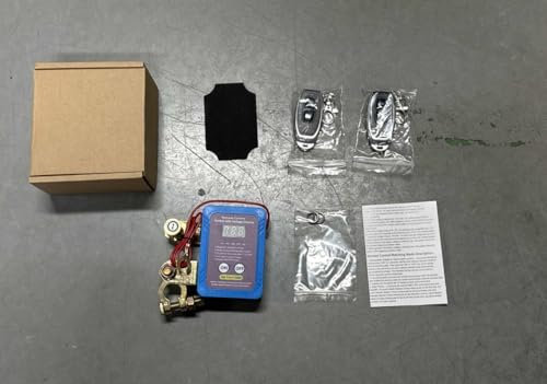 Wattive Coupe Circuit Batterie 12v avec Led Affichage de la Tension, 240A Coupe Circuit Voiture Anti-Vol Disjoncteur de Batterie Interrupteur D'arrêt Automatique pour Voiture, RV, ATV, Camion, Bateau