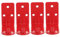 UKCOCO 4Pièces Crochet Mural Extincteur Support Durable pour Extincteurs Installation Facile Design Élégant et pour Maison et Bureau