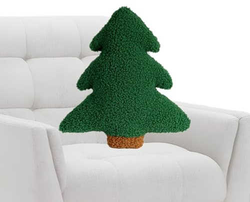 DzpKrka Tannenbaum Plüschkissen, 30/45cm Kissen Weihnachtsbaum, Weihnachtskissen, Dekokissen Plüschtiere, Rückenkissen Weihnachtsdeko Für Wohnzimmer Schlafzimmer Büro Farmhausstil