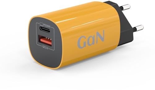 30W USB C Ladegerät PPS QC3.0 2 Port Schnellladegerät USB A & USB C Netzteil für iPhone 17/17 Pro 16 15 Pro Max/Samsung Galaxy S25 S24 Xiaomi 17/16 Handy Ladegerät USBC Stecker Fast Charger Adapter