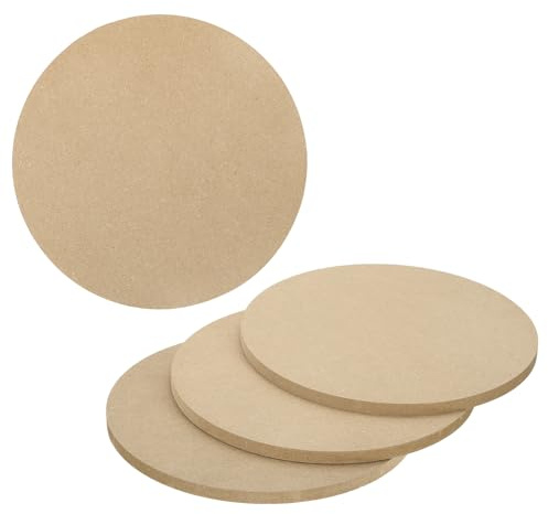 sourcing map 4 Pcs Clay Wedging Board for Pottery, 7.9 Inch Round Pottery Wheel Bats 9mm Thick Clay Mat Ceramic Drying Slab for Ceramics Making