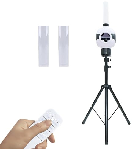 PRECISTECH Automatic Shuttlecock Launcher Badminton Trainer Maschine Mit Fernbedienung, Badminton Training Machine Multi Serve Modes Für Solo Practice Und Familie