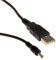 USB a DC Energía Cable 1.3mm x 3,5 mm 5V 2,1a 2100mA 1 m [1 Metros]