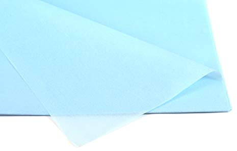 Creativery Seidenpapier - Tissue Papier 50 x 75cm 10 Bögen Gestalten Dekorieren Vepacken bunt Farbe hellblau 311