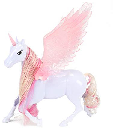 Toi-Toys Einhorn Figur mit Beweglichen Flügeln - Spielzeug Einhorn Geschenke für Mädchen Kinder ab 3 Jahren Spielfiguren Spielzimmer - 23.8x19.8x7 cm