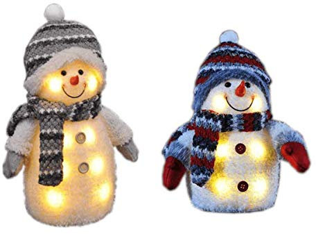Gravidus 2er Set LED Schneemann, Batteriebetrieben
