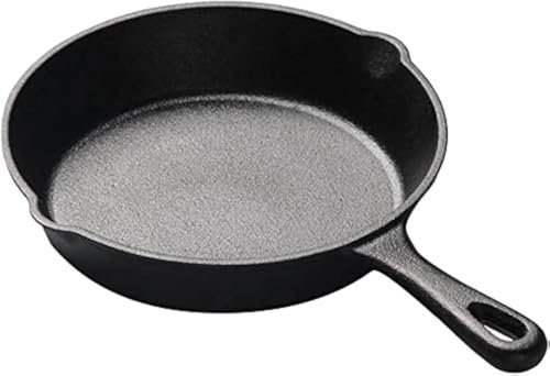 SHANGHh Eisenpfanne Gusseisenpfanne Spiegelei Pfanne Single Pfanne Runde Bratpfanne Mini für Fisch Fleisch Gasgrill, Backofen Und Induktion Geeignet (20cm)
