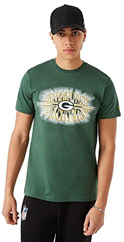New Era Green Bay Packers T-Shirt NFL Trikot Jersey American Football Fanshirt Team Logo grün - XXL