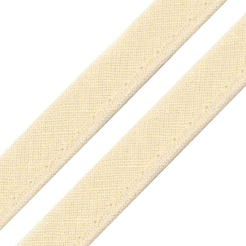 5m Paspelband Stoffband Nähkante Paspelschnur zum Nähen 10mm breit Farbwahl, Größe:10mm, Farbe:vanille