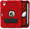 Grifobes iPad Mini 6 Case for Kids - Heavy Duty Shockproof Rugged Cover With Pencil Holder and Kickstand for 6th Generation 8.3 Inch 2021 (Red+Black)