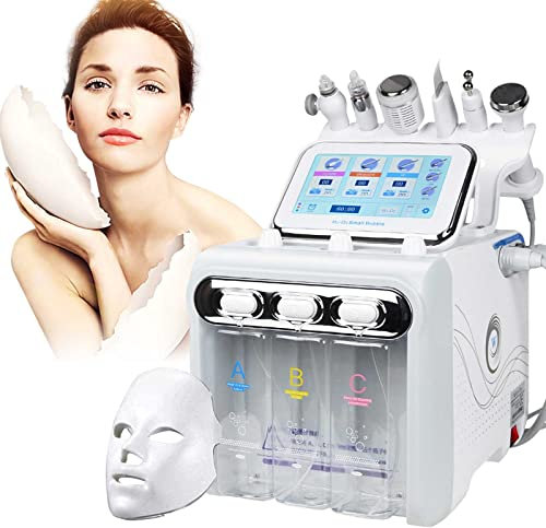 7 en 1 Máquina Facial De Hidrógeno Y Oxígeno Face Skin SPA Machine, Máquina Facial de Oxígeno Máquina de rejuvenecimiento de la Piel de la Limpieza Profunda Facial Skin Care Equipo de salón
