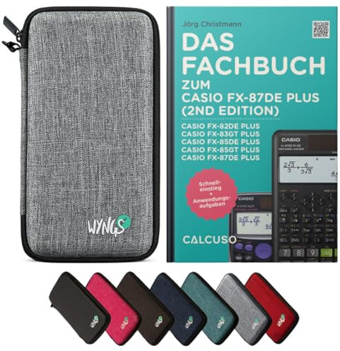 CALCUSO Zubehör Standardpaket Hellgrau kompatibel für Taschenrechner Casio FX-87DE Plus 2