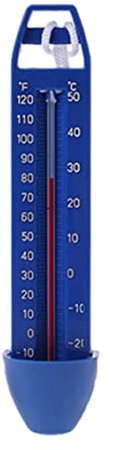 Wassertemperatur Thermometer Swimmingpool Thermometer mit Schnur zerschmettert für Außen Innenthermometer