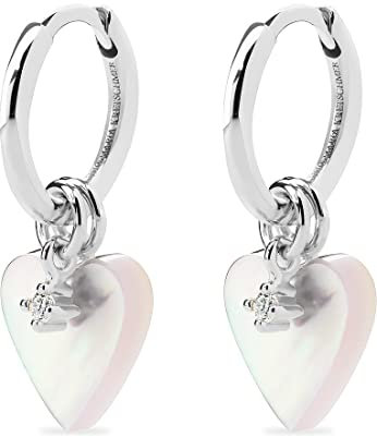 Guido Maria Kretschmer Damen-Creolen 925er Silber 2 Diamant, synthetisch One Size Silber 32023935