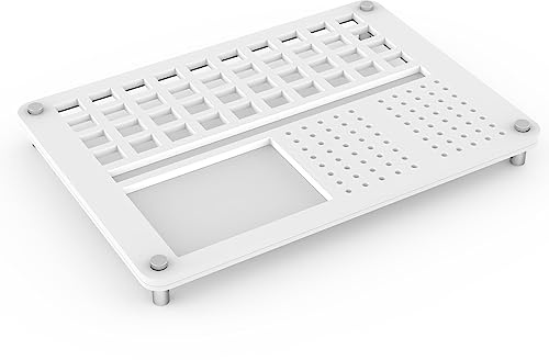 YIMAGUJRX 40 Switches Acrylic Lube Station for Custom Mechanical Keyboard Switches(White