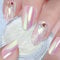 Mermaid Chrome Nail Powder - Iridescent Nail Powders Aurora Chrome Powder for Nails, Shimmer Pink Pigment Powder for Nails, Chameleon Rainbow Effect Nail Powder