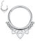 Septum Schmuck Silber Septum Ringe Septum Clicker Herz Septum Nasenringe Daith Conch Smiley Orbital Helix Piercing Schmuck Nasenringe Hoops Daith Knorpel Conch Helix Ohrringe Septum Piercing 16G 8mm