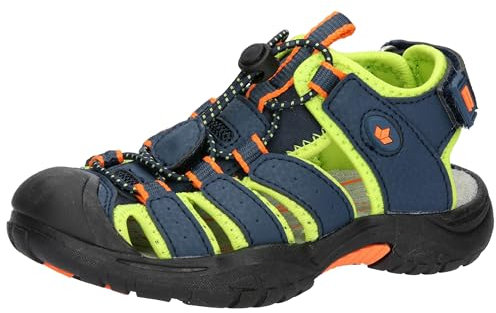 Lico Nimbo Sandale, Bleu Marine Citron Orange, 28 EU
