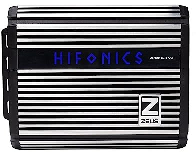 Hifonics ZRX1016.4V2 Zeus ZRX V2 Compact 1000 Watt Super D-Class Full Range Four Channel Amplifier