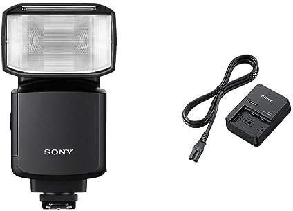 Sony HVL-F60RM2 | Externer Blitz mit kabelloser Funksteuerung & BC-QZ1 (Schnellladegerät für NP-FZ100 Akkus)
