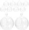 HOMSFOU 10 Pièces Boule De Décoration De Noël Pla Clair Photophore Suspendu Ornement D'ampoule Boules D'ornements à Remplir Fausses Plastique Ballon Gonflable Un Verre