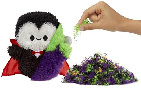 Fluffie Stuffiez Halloween Frankenstein - Kleines Plüsch-Sammlerstück - Überraschung beim Auspacken - Kuschelweicher ASMR Flaum - Fidget, Basteln, Fell Abziehen - für Kinder ab 4 Jahren und Sammler