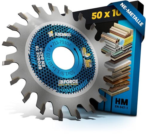 HM Kreissägeblatt 50x10 Z20 Trapez-Flachzahn für Aluminium. AMBOSS WERKZEUGE® Sägeblatt 50mm komp. zu Proxxon KS 230. FKS E uvm.