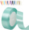 Babyblau 25mm Satinband 23 Meter, Polyesterband, verschönern Sie Ihre Bastelarbeiten und Feiern, ideal für Geschenkverpackungen, Dekorationen, Hochzeitsautoband, Bänder zum Basteln