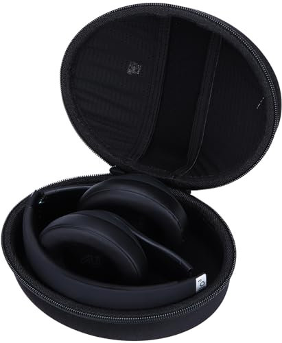 Lebakort Hard Carry Case Compatible with Beats Studio Pro Studio 3 Solo 4 Solo3 Solo2 Wireless Noise Cancelling Over-Ear Headphones (Black Case)