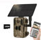 4G LTE Solar Wildkamera, 4MP 15fps Solar Wildtierkamera mit Handyübertragung App,PIR Bewegungsmelder, 90°Erfassungs Winkel Bewegungsmelder IP66 Wasserdicht für Wildtierbeobachtung (Wildkamera+128G)