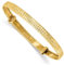 Armreif, 3,8 mm, 14 Karat Gold, poliert, funkelnd, verstellbar, stapelbar, Schmuck für Damen, One Size, Metall, Kein Edelstein
