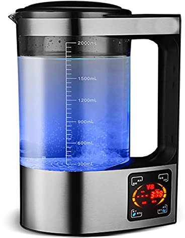 Hydrogen Alkaline Water Pitcher Maker Machine Hydrogen Rich Water Ionizer Generator With LED Screen Shows Touch SPE PEM Technology Make Hydrogen Content Up to 1000-1200PPB For Family Use 2L