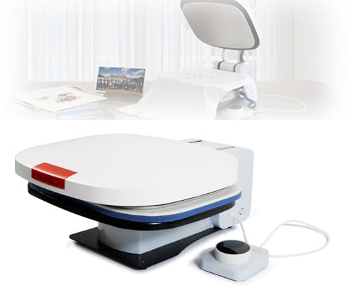 Tragbare Transferpresse, 15 x 12 Zoll große Smart-T-Shirt-Pressmaschine mit automatischer Entriegelung, professionelle Haushalts-Wärmeübertragungsmaschine für HTV-, Sublimations- und Wärmeübertragungs